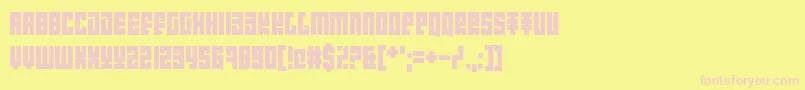 Introducing Pretentiousness Font – Pink Fonts on Yellow Background