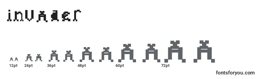 Invader (130484) Font Sizes