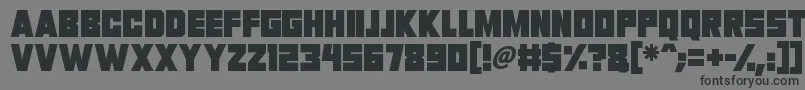 フォントInvasion 2028 – 黒い文字の灰色の背景