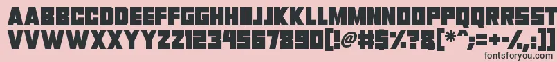 Invasion 2028-fontti – mustat fontit vaaleanpunaisella taustalla