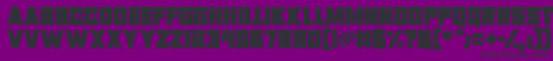 Invasion 2028-fontti – mustat fontit violetilla taustalla