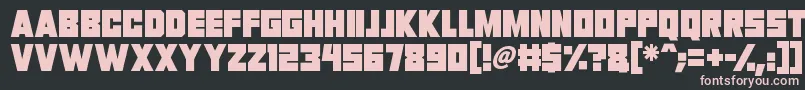 フォントInvasion 2028 – 黒い背景にピンクのフォント