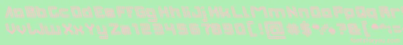 INVASION Bold Font – Pink Fonts on Green Background