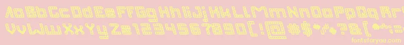 INVASION Bold Font – Yellow Fonts on Pink Background