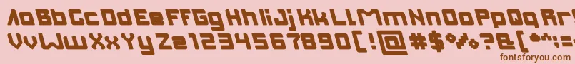 Lisätietoja INVASION Filled Bold-fontista INVASION Filled Bold-fontti – ruskeat fontit vaaleanpunaisella taustalla
