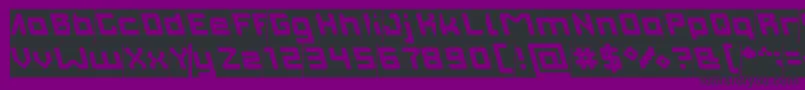 INVASION Filled Inverse Font – Black Fonts on Purple Background