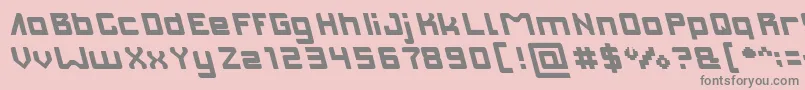 INVASION Filled Font – Gray Fonts on Pink Background