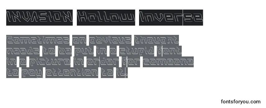 Review of the INVASION Hollow Inverse Font