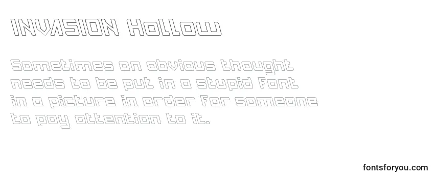 INVASION Hollow Font