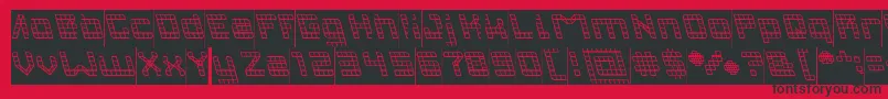 INVASION Inverse Font – Black Fonts on Red Background