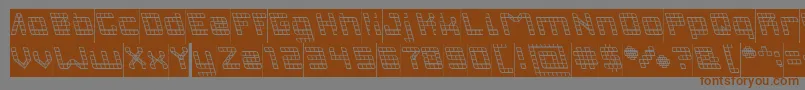 INVASION Inverse Font – Brown Fonts on Gray Background