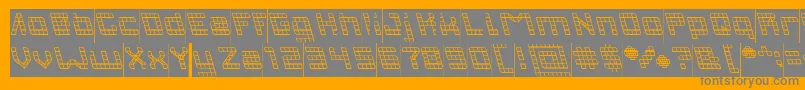 INVASION Inverse Font – Gray Fonts on Orange Background
