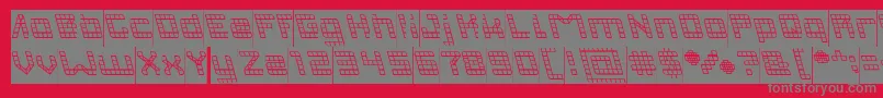 INVASION Inverse Font – Gray Fonts on Red Background