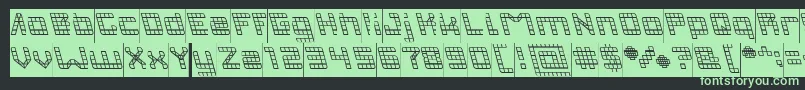Шрифт INVASION Inverse – зелёные шрифты на чёрном фоне