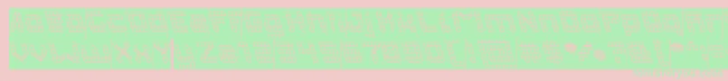 INVASION Inverse Font – Green Fonts on Pink Background