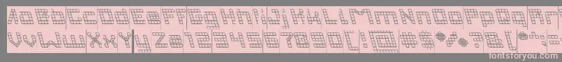 fuente INVASION Inverse – Fuentes Rosadas Sobre Fondo Gris