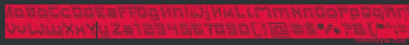 INVASION Inverse Font – Red Fonts on Black Background