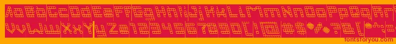 INVASION Inverse Font – Red Fonts on Orange Background