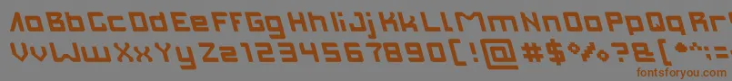 INVASION light Font – Brown Fonts on Gray Background