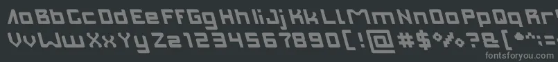 Więcej informacji o czcionce INVASION light Czcionka INVASION light – szare czcionki na czarnym tle