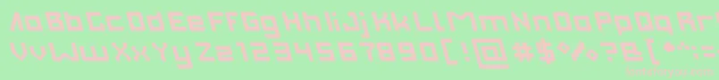 INVASION light Font – Pink Fonts on Green Background