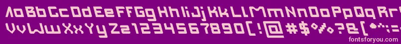 INVASION light Font – Pink Fonts on Purple Background