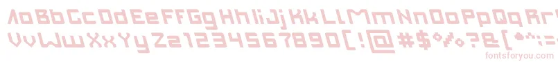 INVASION light Font – Pink Fonts on White Background