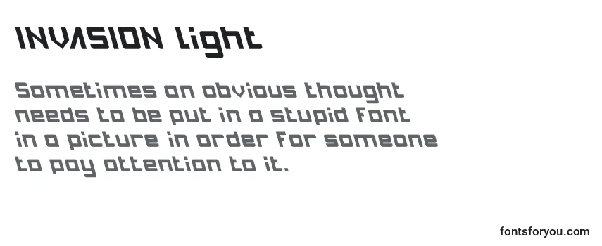 Review of the INVASION light Font