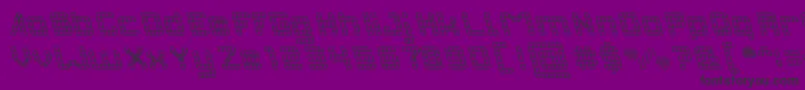 INVASION Font – Black Fonts on Purple Background
