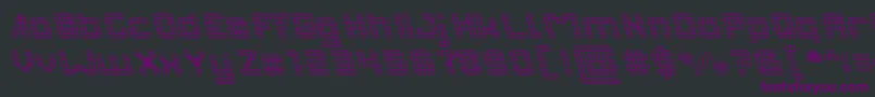 INVASION Font – Purple Fonts on Black Background