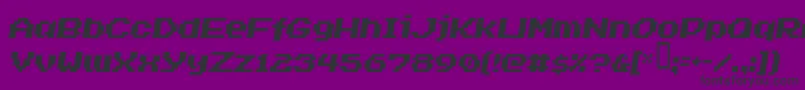 INVASION2000 Font – Black Fonts on Purple Background