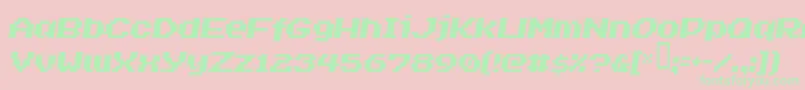 More about INVASION2000 Font INVASION2000 Font – Green Fonts on Pink Background