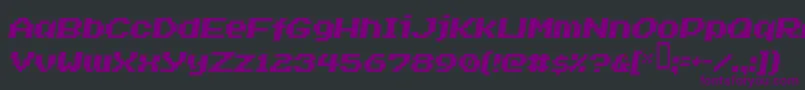 INVASION2000 Font – Purple Fonts on Black Background