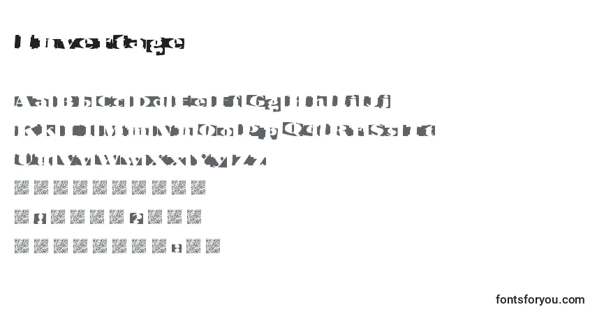 Czcionka Invertage – alfabet, cyfry, specjalne znaki