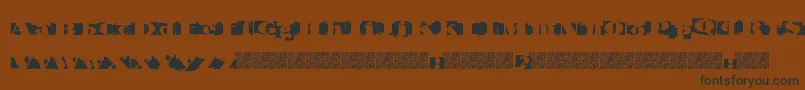 Invertage Font – Black Fonts on Brown Background