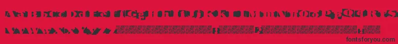 Invertage Font – Black Fonts on Red Background