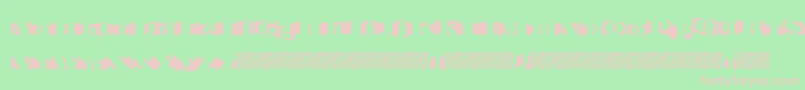 Invertage Font – Pink Fonts on Green Background