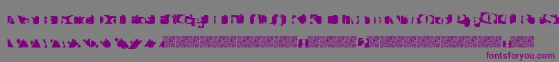 Invertage Font – Purple Fonts on Gray Background