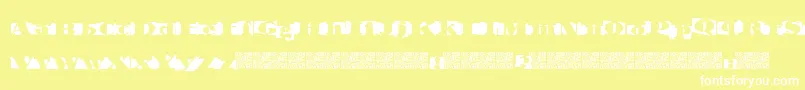 Invertage Font – White Fonts on Yellow Background