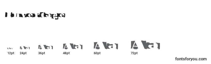 Invertage Font Sizes