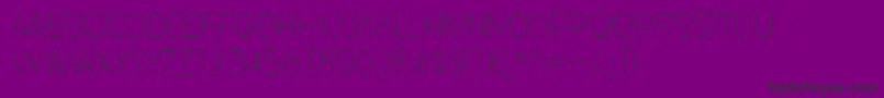 Invisiblerror, Edge Font – Black Fonts on Purple Background