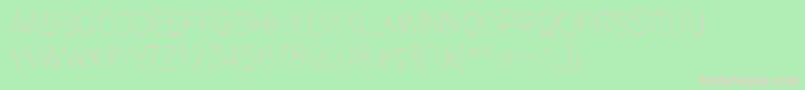 Invisiblerror, Edge Font – Pink Fonts on Green Background