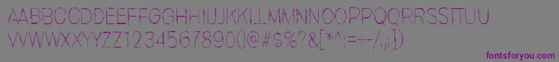 Шрифт Invisiblerror, Edge – фиолетовые шрифты на сером фоне