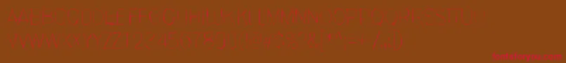 Invisiblerror, Fast Font – Red Fonts on Brown Background