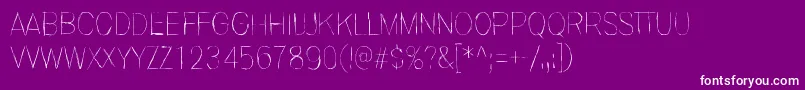 Invisiblerror, Fast Font – White Fonts on Purple Background