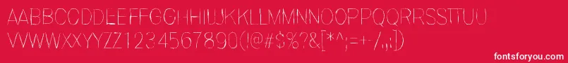 Invisiblerror, Fast Font – White Fonts on Red Background