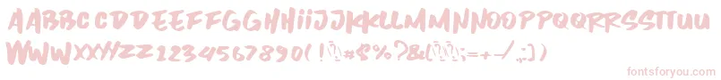 Inzomniac Font – Pink Fonts on White Background