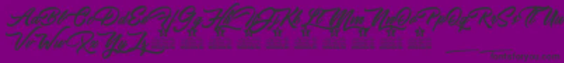 Ipanema Personal Use Font – Black Fonts on Purple Background