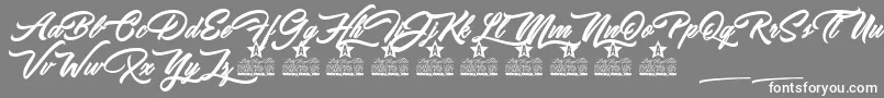 Ipanema Personal Use Font – White Fonts on Gray Background