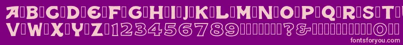 fuente IqbalCamel Regular – Fuentes Rosadas Sobre Fondo Morado
